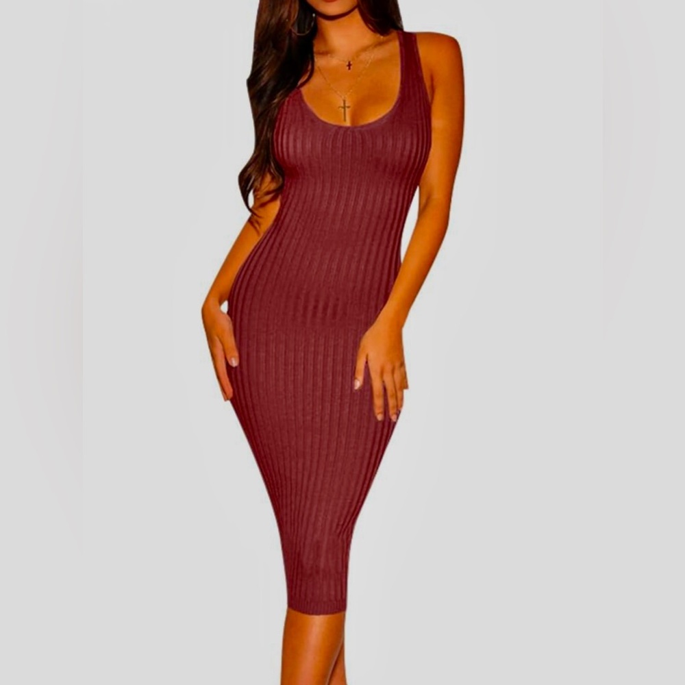 NWOT Bodycon Sexy ribbed dress.